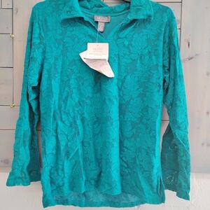 OTTO Teal Lace Women's Top